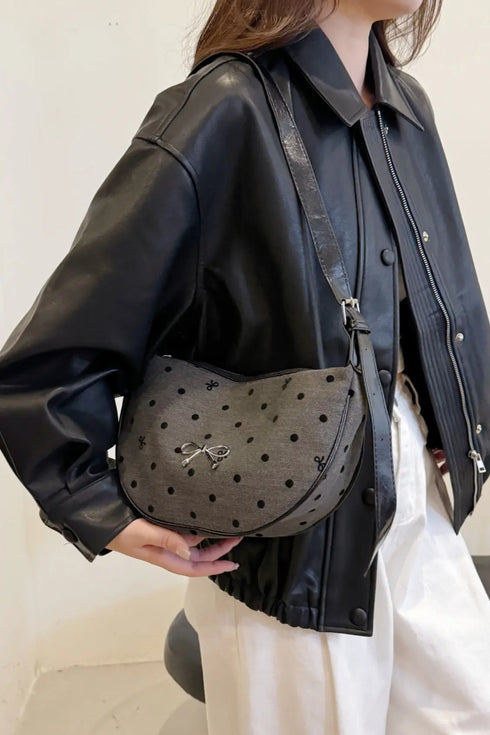 'Jolene' Bowknot Polyester Crossbody Bag - Celes Fashion